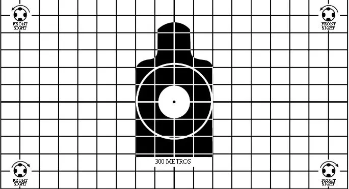Silueta de Céreo Fusiles Familia M16