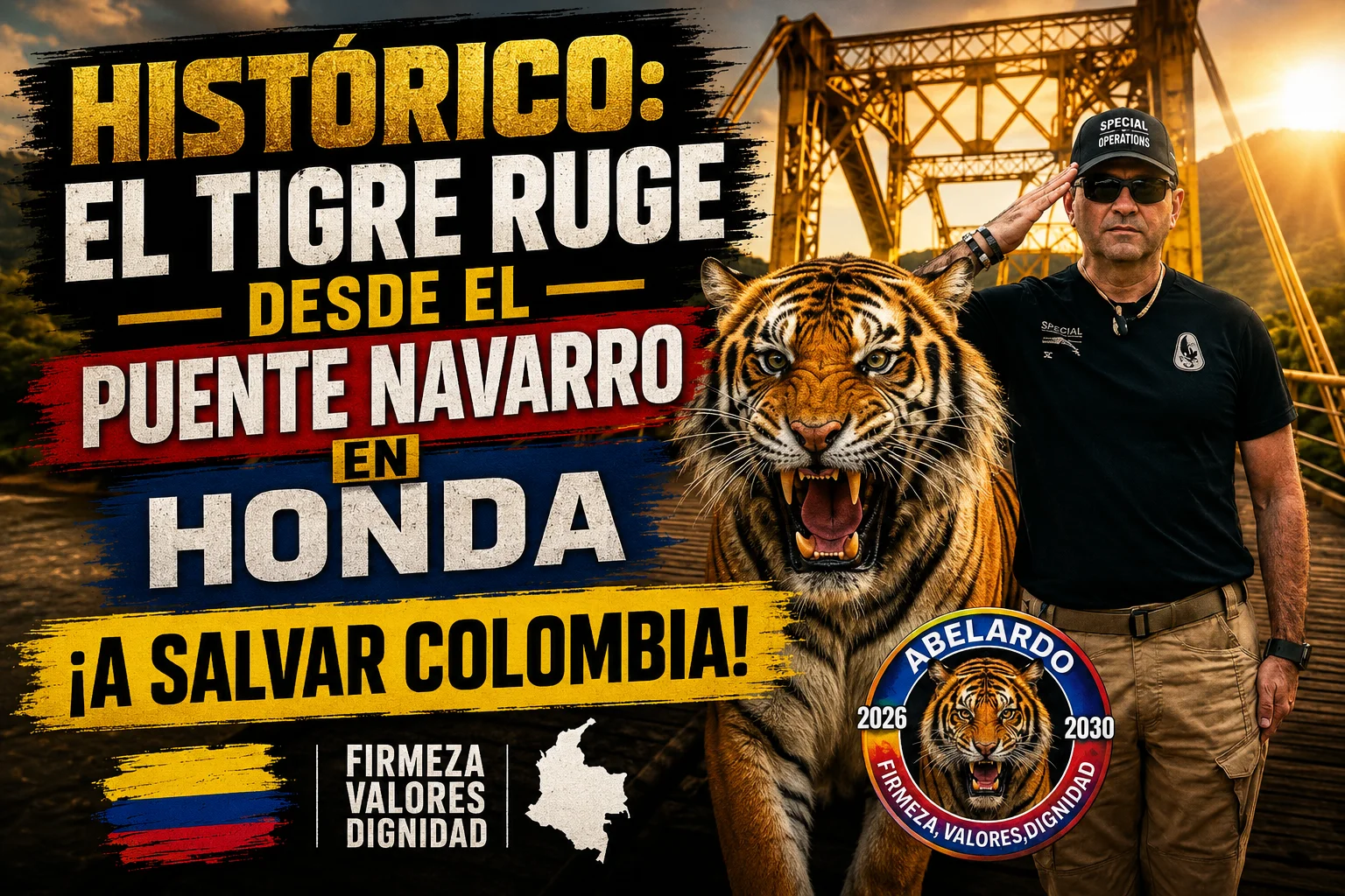Desde Honda Tolima apoyamos el Tigre Presidente Abelardo de la Espriella