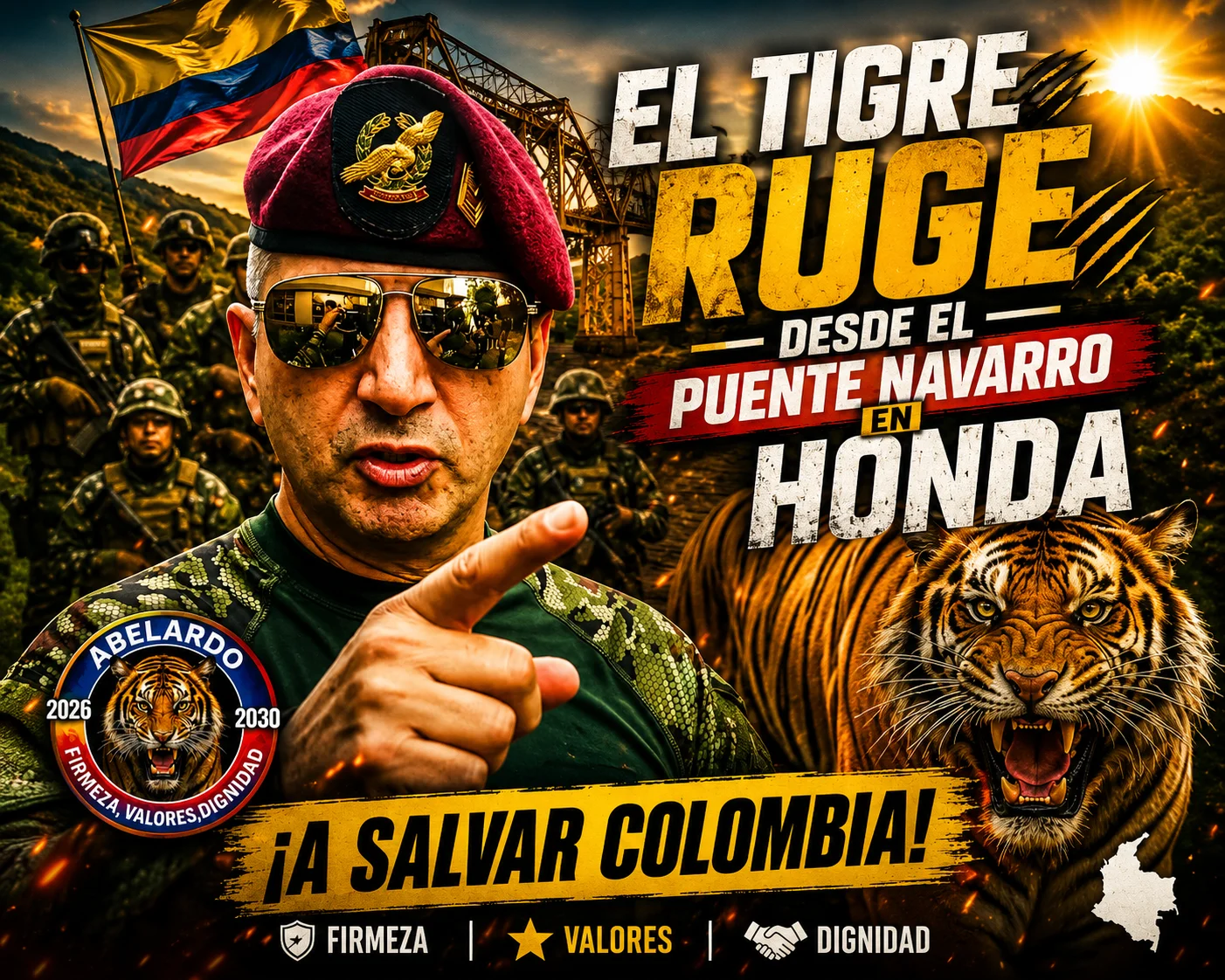 Los Comandos Veteranos de Fuerzas Especiales siempre apoyan el Presidente Abelardo de la Espriella